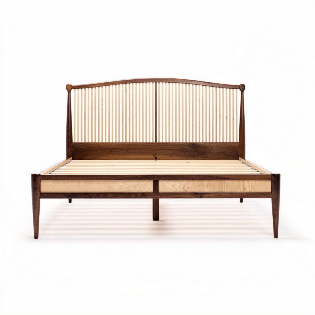 Letto in legno di frassino e rovere con dimensioni 190 x 150 x 100cm